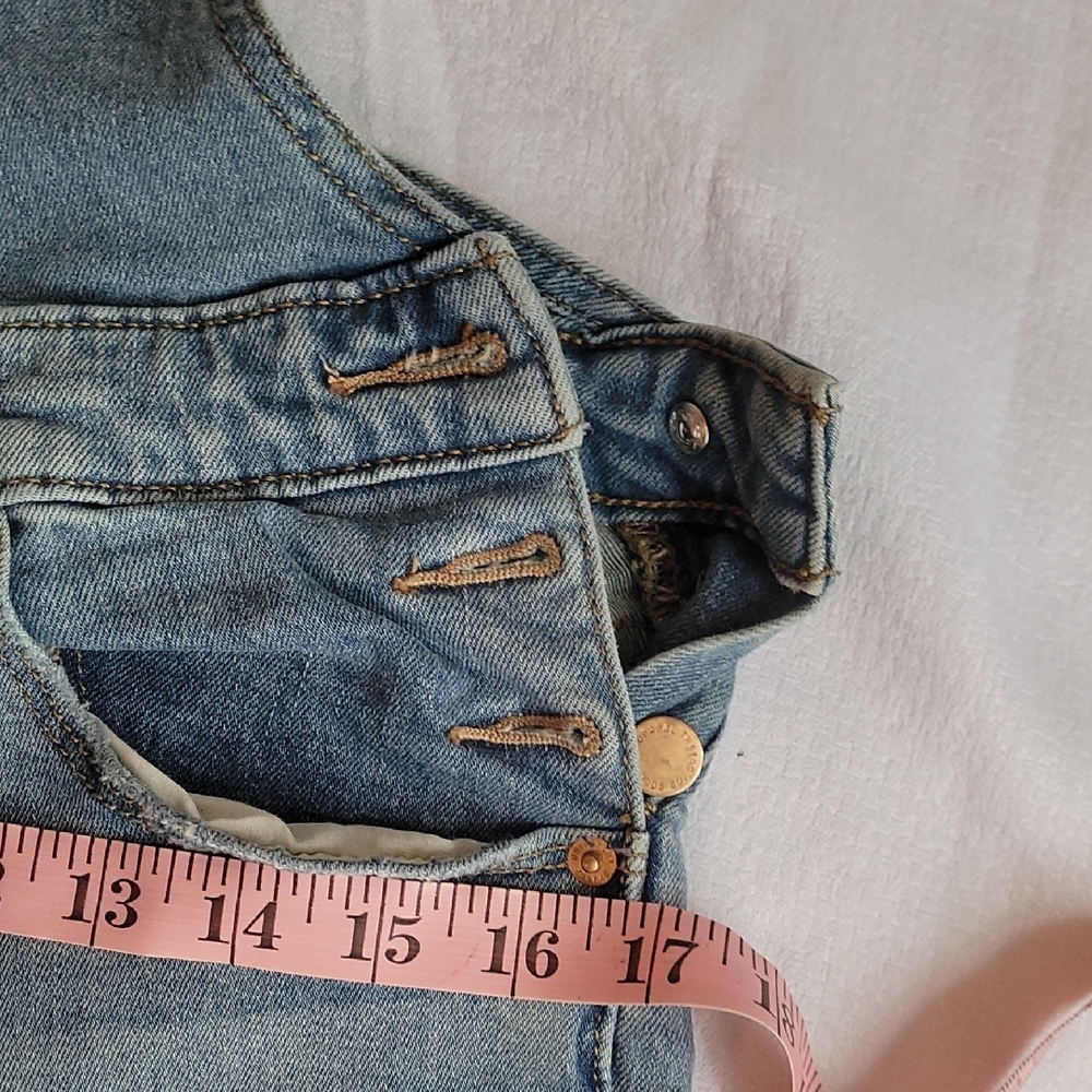 Universal Thread Blue Denim Overalls Adjustable Straps Size Size 4/27 - Picture 4 of 9